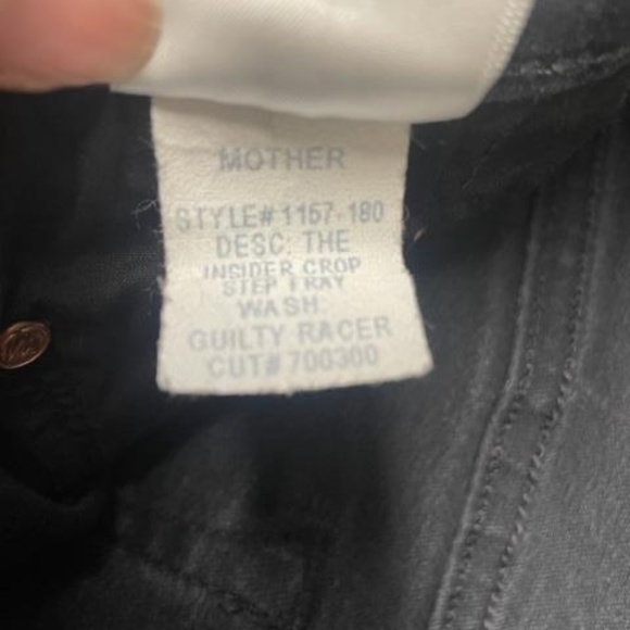 MOTHER Insider Crop Step Fray Guilty Racer Jeans - Picture 9 of 14